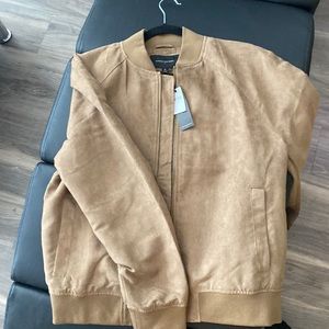 Brand new Banana Republic suede jacket, khaki/brown, M